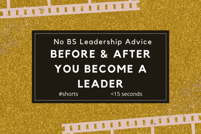 Before and After You Are a Leader #shorts